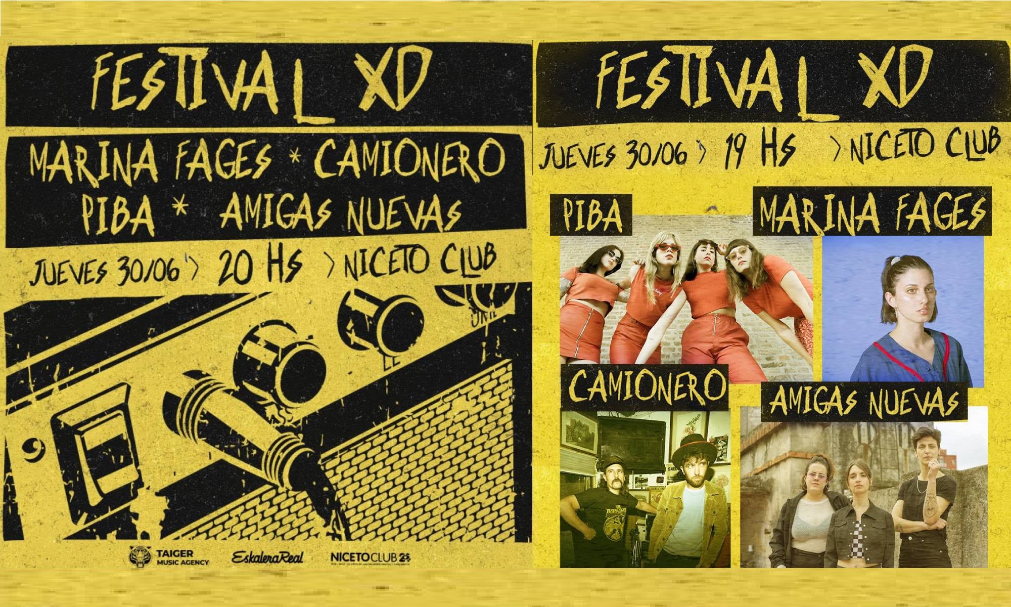 Festival XD, jueves 30 de junio en Niceto